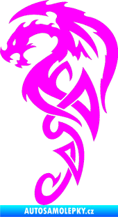 Samolepka Dragon 018 levá Fluorescentní růžová