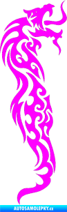Samolepka Dragon 023 pravá Fluorescentní růžová