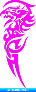 Samolepka Dragon 025 levá Fluorescentní růžová