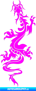 Samolepka Dragon 028 levá Fluorescentní růžová