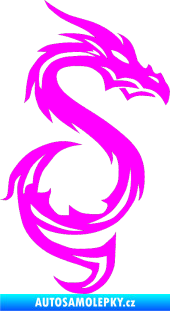 Samolepka Dragon 033 pravá Fluorescentní růžová