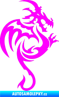 Samolepka Dragon 035 pravá Fluorescentní růžová
