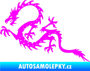 Samolepka Dragon 037 levá Fluorescentní růžová