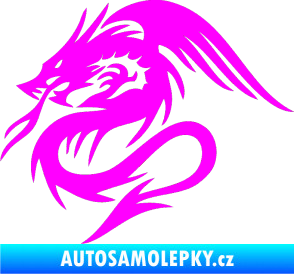 Samolepka Dragon 039 levá Fluorescentní růžová