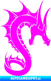 Samolepka Dragon 041 pravá Fluorescentní růžová