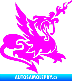 Samolepka Dragon 045 pravá Fluorescentní růžová