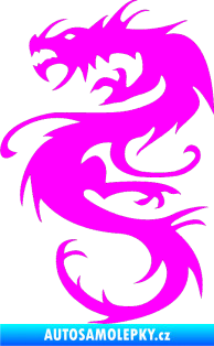 Samolepka Dragon 047 levá Fluorescentní růžová