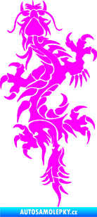 Samolepka Dragon 050 levá Fluorescentní růžová