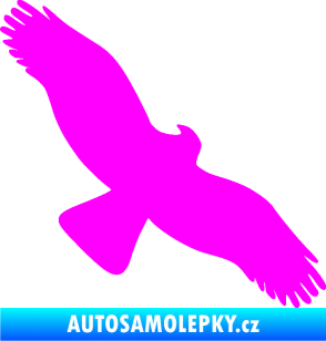 Samolepka Dravec na sklo 001 pravá Fluorescentní růžová