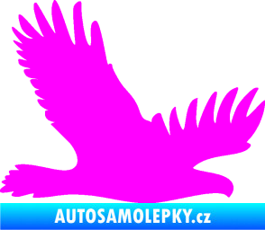Samolepka Dravec na sklo 004 pravá Fluorescentní růžová