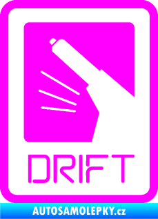 Samolepka Drift 004 Fluorescentní růžová