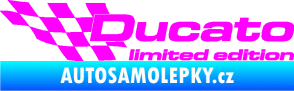 Samolepka Ducato limited edition levá Fluorescentní růžová