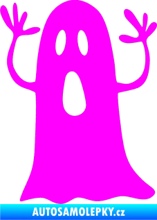 Samolepka Duch 003 levá Fluorescentní růžová