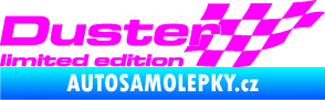 Samolepka Duster limited edition pravá Fluorescentní růžová
