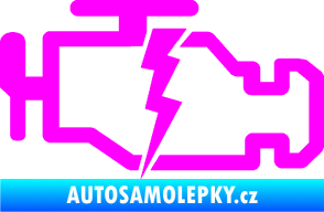 Samolepka Engine fail 002 motor Fluorescentní růžová