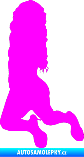 Samolepka Erotická žena 038 levá Fluorescentní růžová