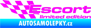 Samolepka Escort limited edition levá Fluorescentní růžová