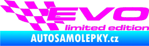 Samolepka Evo limited edition levá Fluorescentní růžová