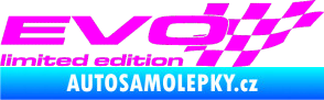 Samolepka Evo limited edition pravá Fluorescentní růžová