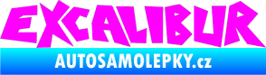 Samolepka Excalibur Fluorescentní růžová
