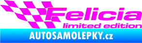 Samolepka Felicia limited edition levá Fluorescentní růžová