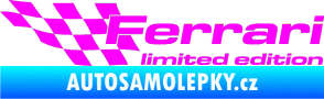 Samolepka Ferrari limited edition levá Fluorescentní růžová