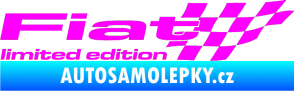 Samolepka Fiat limited edition pravá Fluorescentní růžová
