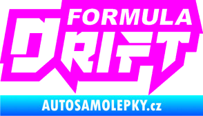 Samolepka Formula drift nápis Fluorescentní růžová