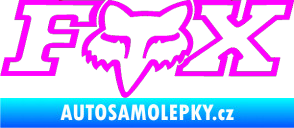 Samolepka Fox 001 Fluorescentní růžová
