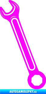 Samolepka Francouzský klíč levá Fluorescentní růžová