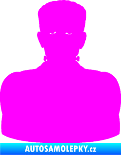 Samolepka Frankenstein  Fluorescentní růžová