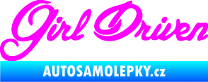 Samolepka Girl driven Fluorescentní růžová