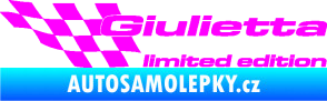 Samolepka Giulietta limited edition levá Fluorescentní růžová
