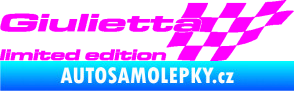 Samolepka Giulietta limited edition pravá Fluorescentní růžová