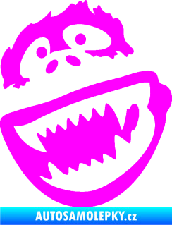 Samolepka Gorila 002 levá Fluorescentní růžová