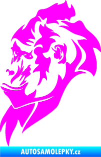 Samolepka Gorila 003 levá Fluorescentní růžová