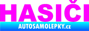 Samolepka HASIČI Fluorescentní růžová