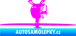 Samolepka Helikoptéra model 001 levá Fluorescentní růžová