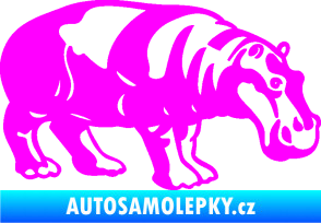 Samolepka Hroch 003 pravá Fluorescentní růžová