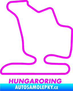 Samolepka Okruh Hungaroring Fluorescentní růžová