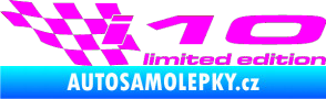 Samolepka i10 limited edition levá Fluorescentní růžová