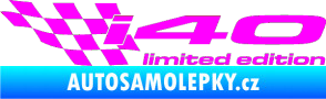 Samolepka i40 limited edition levá Fluorescentní růžová