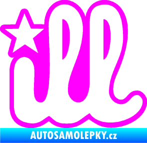 Samolepka ILL 002 Fluorescentní růžová
