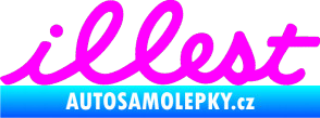 Samolepka Illest 001 Fluorescentní růžová