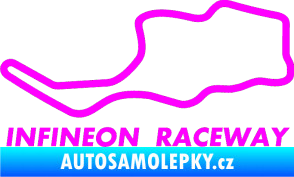 Samolepka Okruh Infineon Raceway Fluorescentní růžová