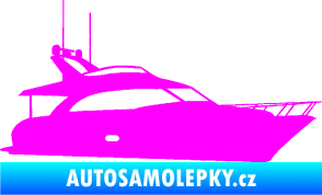 Samolepka Jachta 001 pravá Fluorescentní růžová