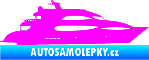 Samolepka Jachta 002 pravá Fluorescentní růžová