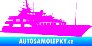 Samolepka Jachta 004 pravá Fluorescentní růžová