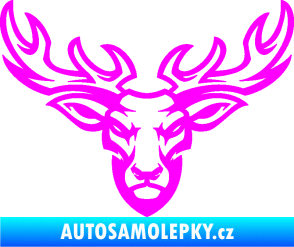 Samolepka Jelen 006 Fluorescentní růžová