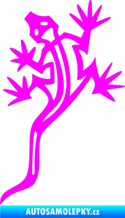 Samolepka Ještěrka 003 levá Fluorescentní růžová